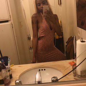 BeBe multi colored maxi dress